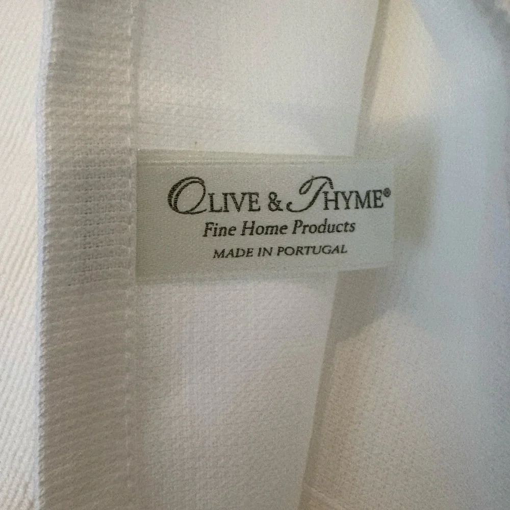 Olive & Thyme Fish Embroidered Hand Towel
